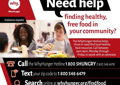 Introducing WhyHunger’s New Texting Service to Find Food