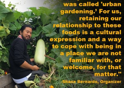 Food Justice Voices: Pathology of Displacement – The Intersection of Food Justice and Culture