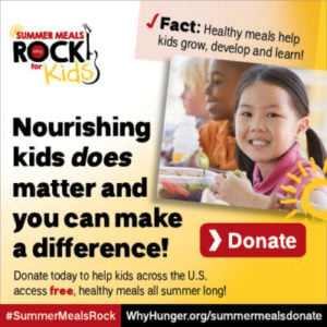 Summer Meals Rock! Help Fight Childhood Hunger This Summer