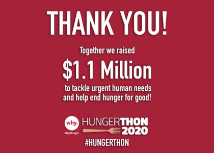 In the Face of the COVID-19 Pandemic, Hungerthon Campaign Raises Over $1 Million to End Hunger