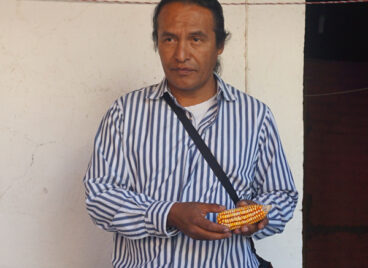 Agronomist and UNSOJO leader Aldo Gonzalez talks about the importance of protecting indigenous corn and indigenous rights
