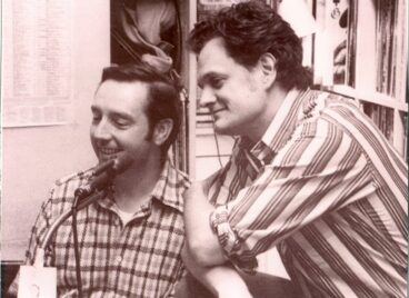 Bill Ayres and Harry Chapin at WNEW FM for WhyHunger's Hungerthon Photographer Diane Maple