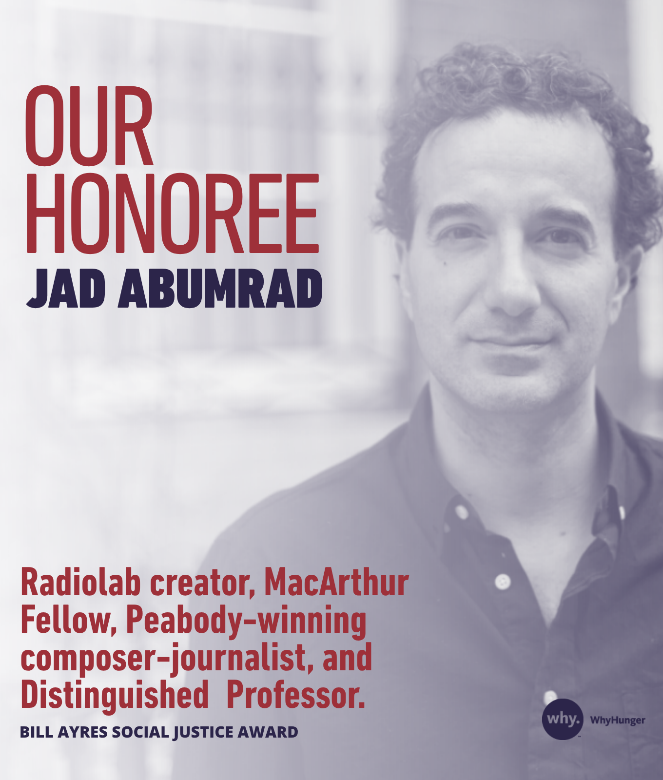 WhyHunger Chapin Awards - Jad Abumrad