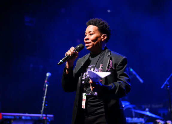 Jenique Jones talking about hunger and inequality