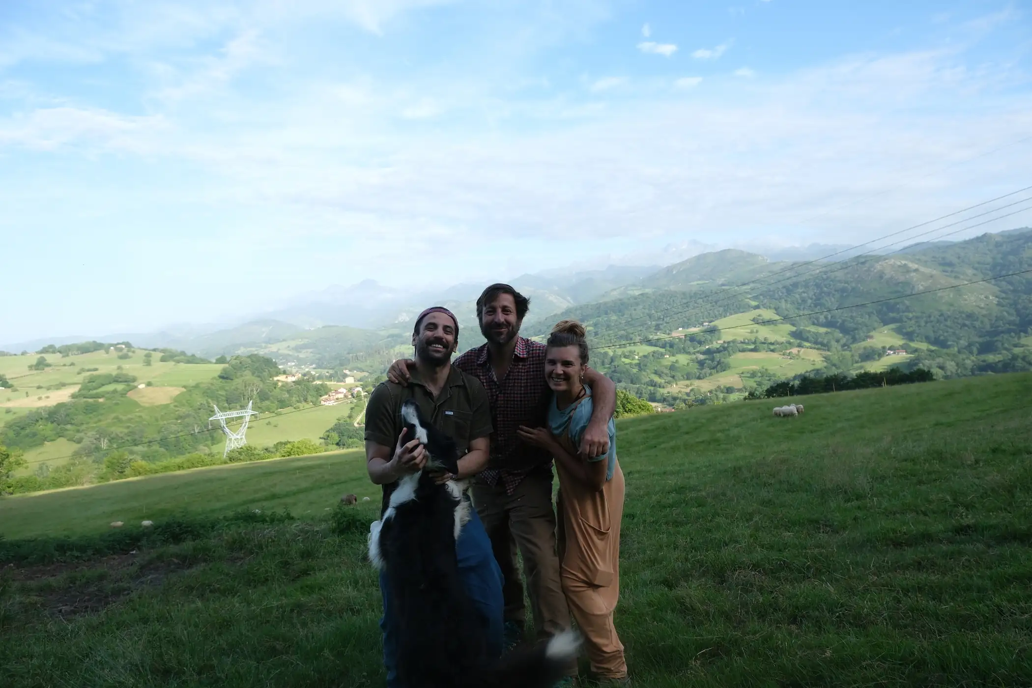 WhyHunger’s, Joao Fonseca and Melanie Marques, with Fernando at the Shepherd School in Northern Spain. Photo Credit: Melanie Marques