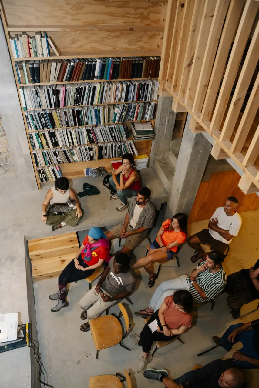 Students inside of the Shepherd School’s teaching space. Photo Credit: Santiago de la Vega